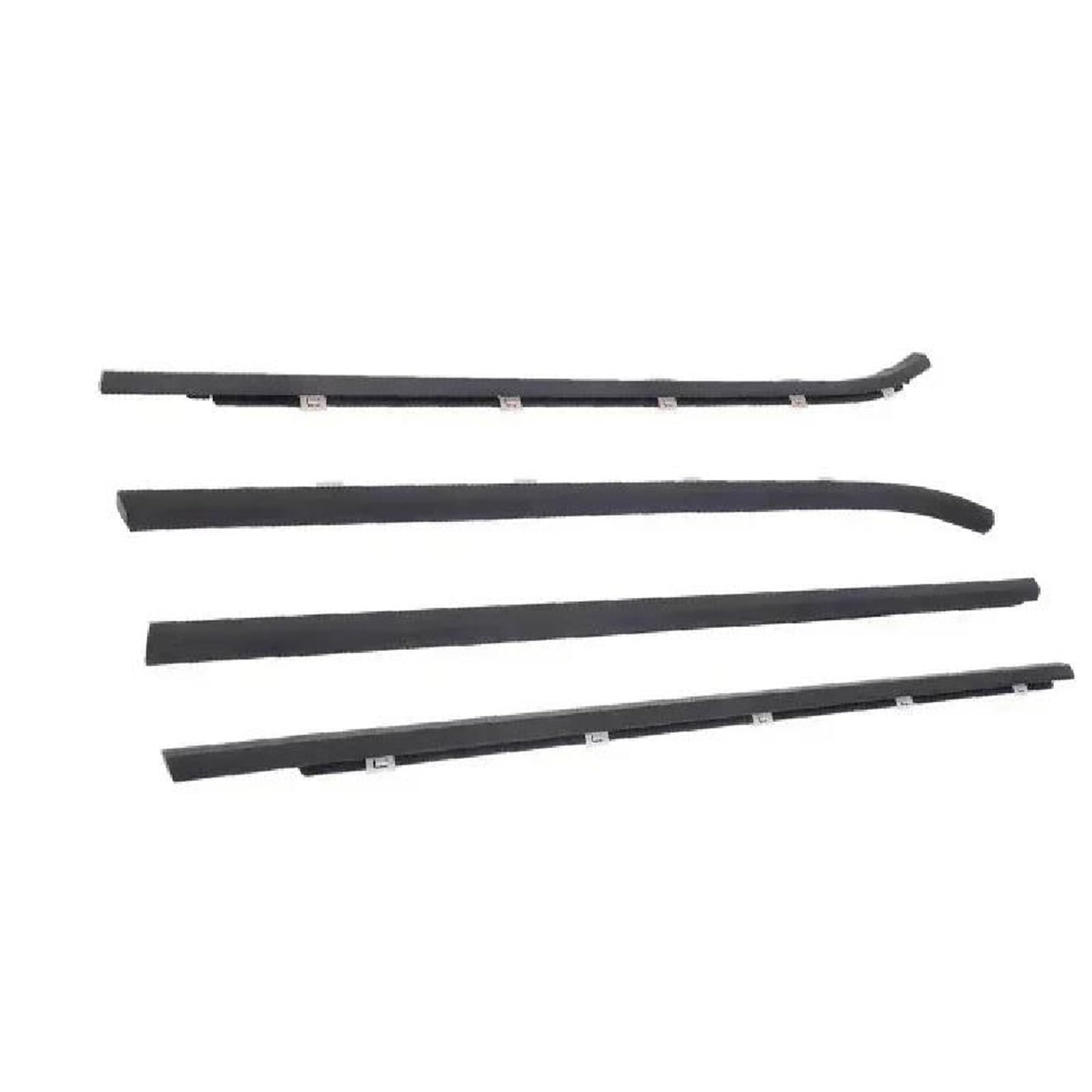 Noheeu One Color For Hyundai I30 2008-2011 822102L000 4 Pieces Black Outside Windows Rubber Glass Protector Weatherstrip Sealing