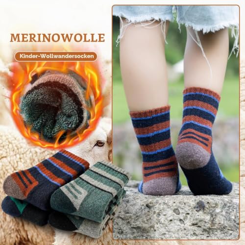 BONANGEL Kinder Merino Thermosocken (4 Paar) – Bild 5