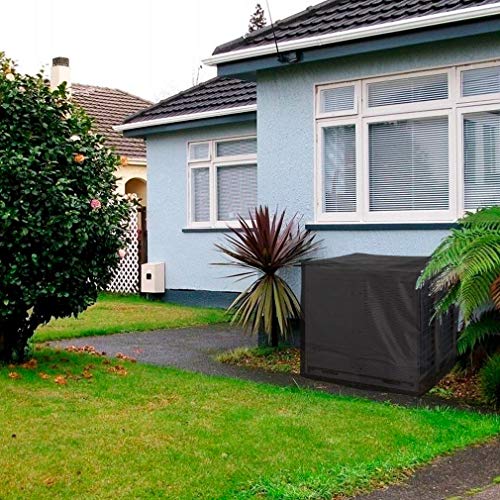 Stanbroil 34" Square Fire Pit Table Cover/Air Conditioner Cover/Furniture Cover - Heavy Duty Weather Resistant 600D Patio Fireplace Cover, Black #TOP5