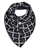 GERINLY Adjustable Triangle Infinity Scarf Classic Checks Neck Wrap Reversible Warm Balaclava...