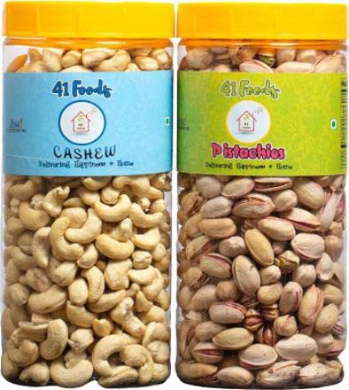 See full amazon price history chart for 41 FOODS Premium Dry Fruits & Nuts Combo of Healthy Fresh Raw Whole Cashew Real Californian Roasted & Salted Pistachios Shelled (150gm x 2) 300g | Pista Kaju | Nutritious & Delicious Mixed Dry Fruit Jar Pack Anytime Snacks Rich in Protein, Magnesium, 41 FOODS Premium Dry Fruits & Nuts Combo of Healthy Fresh Raw Whole Cashew Real Californian Roasted & Salted Pistachios Shelled (150gm x 2) 300g | Pista Kaju | Nutritious & Delicious Mixed Dry Fruit Jar Pack Anytime Snacks Rich in Protein, Magnesium, (B0B59Q96V2) Amazon Price History, Amazon Price Tracker