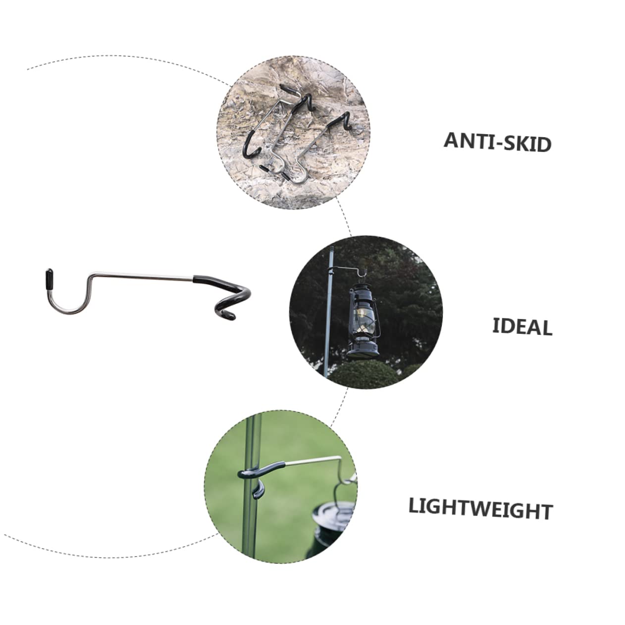 2 Ganci Per Lanterna Da Campeggio - Doppia Estremità, Per Palo Tenda E Alberi - Foto 10