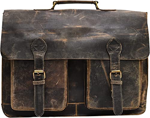 Bolso Messenger de Cuero Buffalo para Laptop 18 pulgadas miniatura 6
