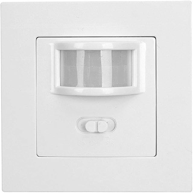 Occupancy Sensor PIR Motion Light Switch - Selection Switch, Wall mounting, fits Standard faceplate, Presence Detection, auto on/Off Lighting