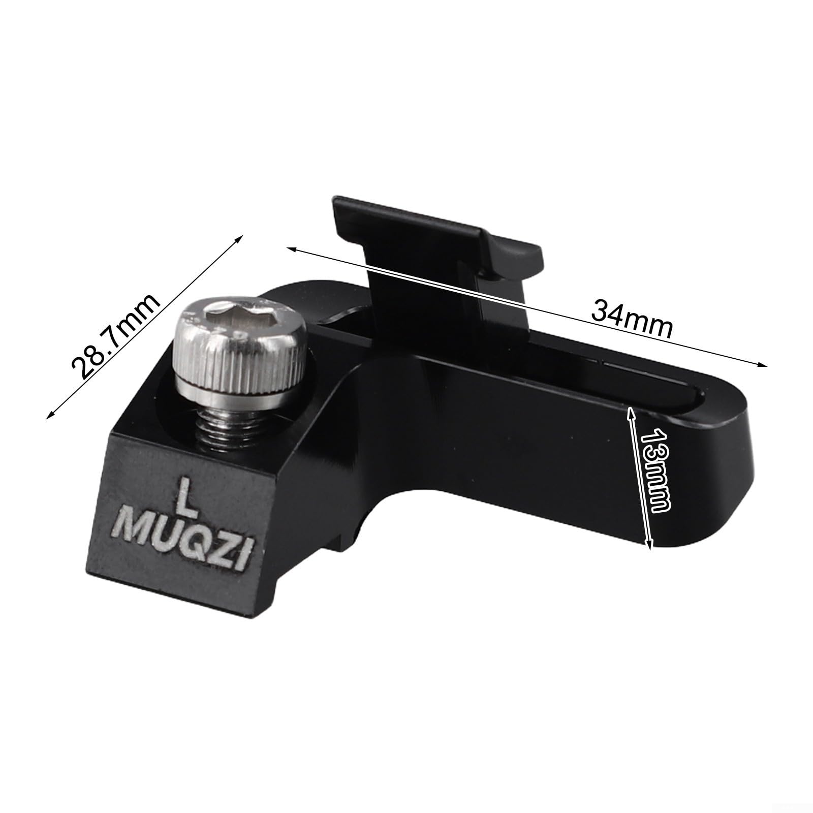 Bicycle Shifter Mount Adapter Aluminum Stainless Steel Construction Compatible Brake System M4100-M9100 Series Hollow Design(Black)