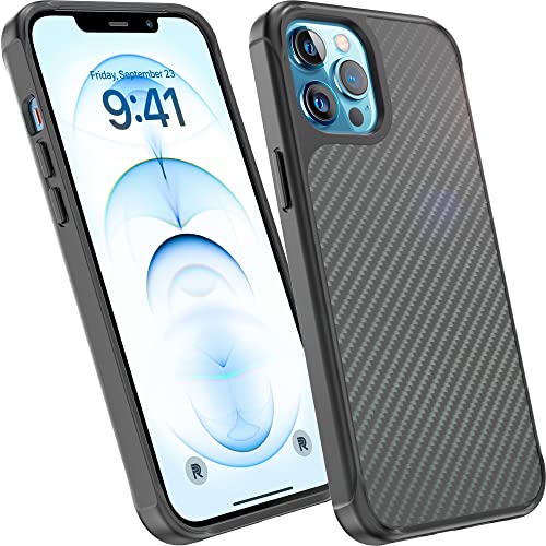 Phone REBEL Case for iPhone 12 Pro Max [Gen-2 Aramid Fiber] Strong MagSafe Compatible, Shockproof Inserts, Protective Corners, Slim Fit Grip, Premium Cover 6.7 Inch 2020 (REBEL Black)