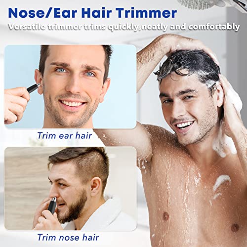 Sejoy Aparador de pêlos do nariz e da orelha para homem/mulher, IPX7 à prova de água para utilização