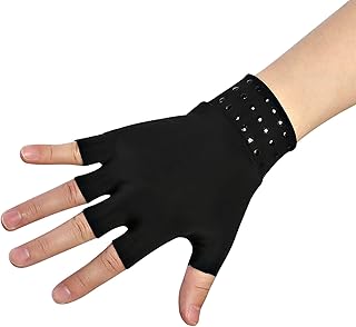 ANGGREK Anti edema Gloves, 2 Colors Arthritis Anti edema Gloves Rheumatoid Hand Pain Health Compression Gloves Health Care Tool Hand Compression Gloves (Black)
