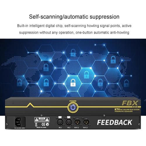 Supresor Profesional de Retroalimentación, Desplazador de Frecuencia Anti-llorona para Micrófono, Supresión Automática de Llorona, Efecto para Micrófono en Escenario y KTV, para Sala de Música miniatura 4