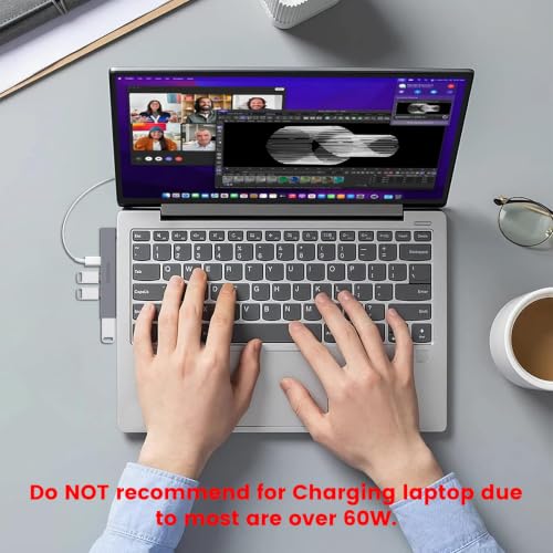 MOGOOD USB C Hub with Power USB C Splitter for Laptop Monitor NOT Supported by MOGOOD - Used condition - Image 4