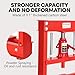 20 Ton Hydraulic h-Frame Shop Press, Heavy Duty Press with Adjustable Table & Stamping Plates for Auto Repair, Garage, Metalworking, Industrial Use - Red