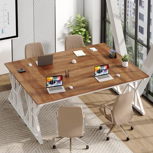 Image of 63 inch Large Computer Desk with Thickened Frame for Home Office, Living Room