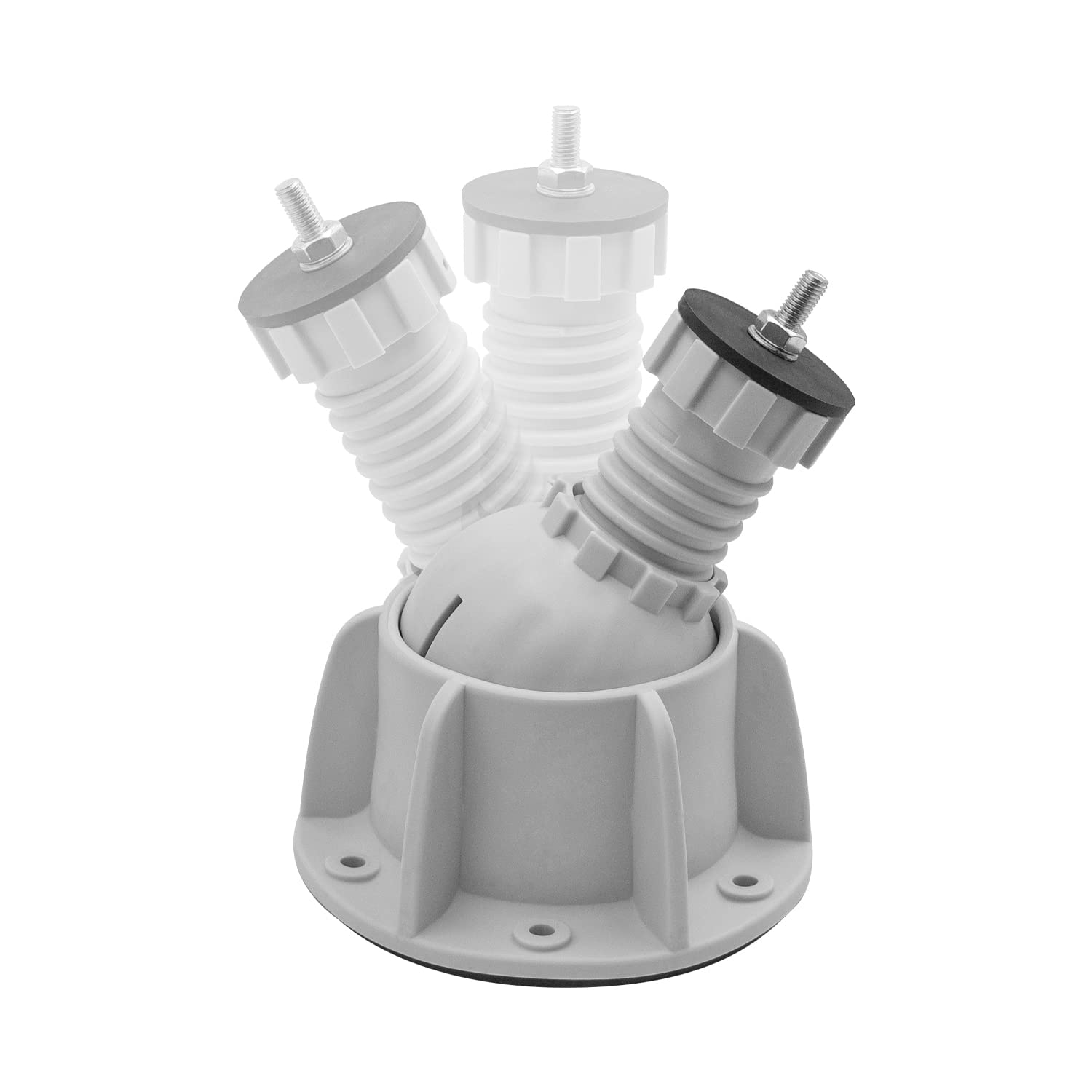 ERRECOM Steady, Supporto a Pavimento Regolabile per Unità Esterne Climatizzatore, RAL 9018 - Grigio