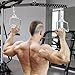 Multi-Grip LAT Pull Down Bar Hardened Powder-Coated Finish, 360° Rotating Stainless Steel Adapter, Neutral & Wide Grip Spreader Bar for Pulley System Gym & Cable Machines (38“&6”