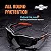 ToolFreak Spoggles, Safety Glasses and Protective Goggles, Eyewear Foam Padded for Comfort and Better Protection, ANSI Z87 Rated, Smoke Tinted Polycarbonate Lens with Impact and UV Rating