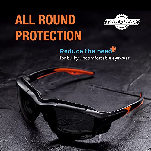 Image of ToolFreak Spoggles Safety Glasses and Combination Protective Glasses, Grey