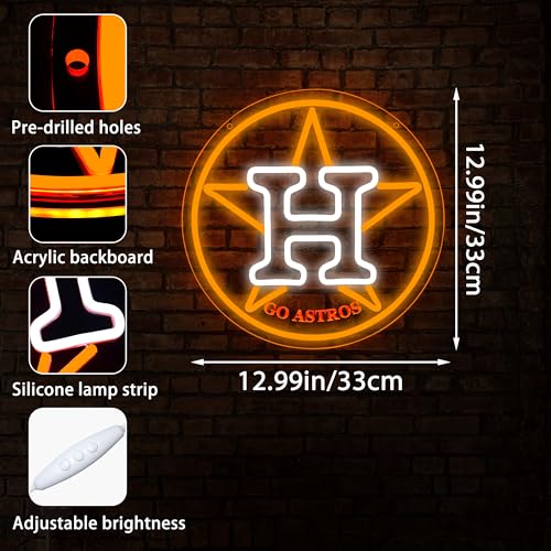 Image of Baseball Neon Sign for Wall Decor Dimmable Baseball Team Neon Light for Man Cave Birthday Gifts for Fans Led Sport Sign for Sport Bar Club Party Garage Boys Bedroom Decor Art Size 12.9 * 12.9(FMA093)