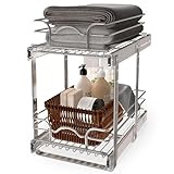 Rev-A-Shelf 2-Tier Kitchen Cabinet Pullout Shelf and Drawer Organizer Slide Out Pantry Storage Basket in Multiple Sizes, 12 x 18 In,...
