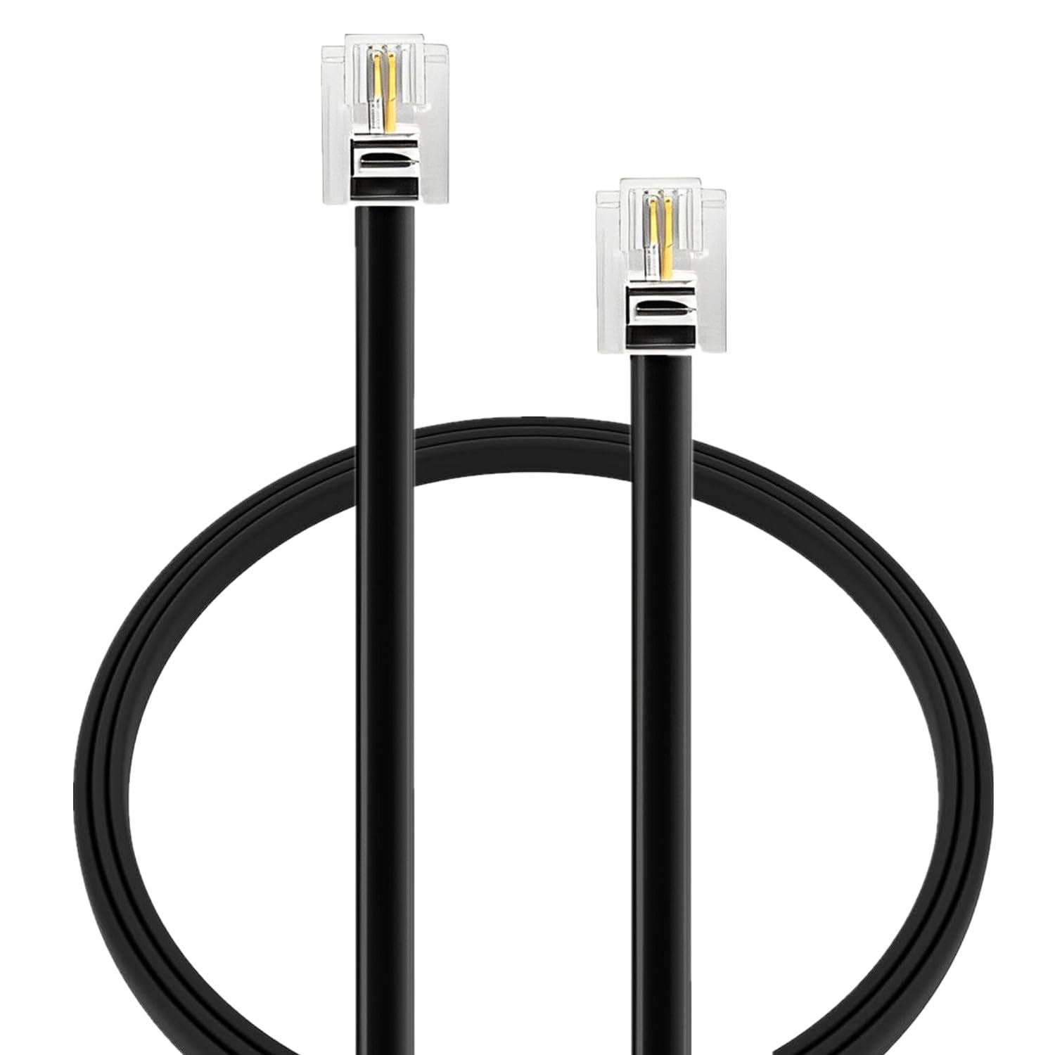 Amazon | モジュラーケーブル 電話線 3m 6極2芯 RJ11 フラット 電話
