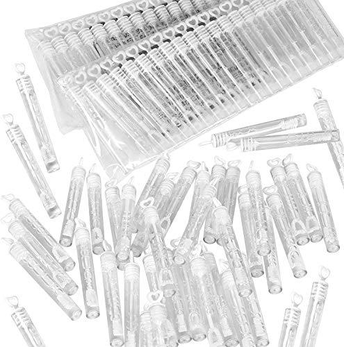 40-Piece White Mini Bubble Wands Wedding Party Favors for Kids, Christmas Birthday Favors, Wedding Favors, Bath, Summer Outdoor Gifts for Girls Boys; Easter Baskets, Stocking Stuffers For Kids - Thumbnail 2