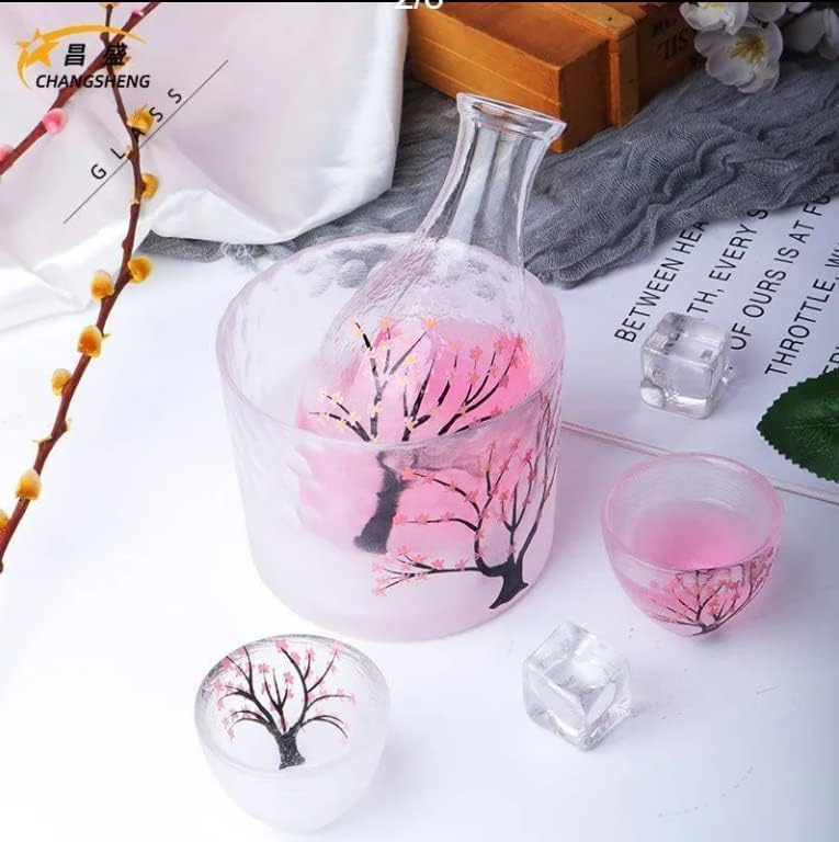 冷酒 徳利 酒器 酒器セット 冷酒器セット 日本酒 グラス 送別会 プレゼント 人気 男 耐熱ガラス 6点セット クリア シンプル