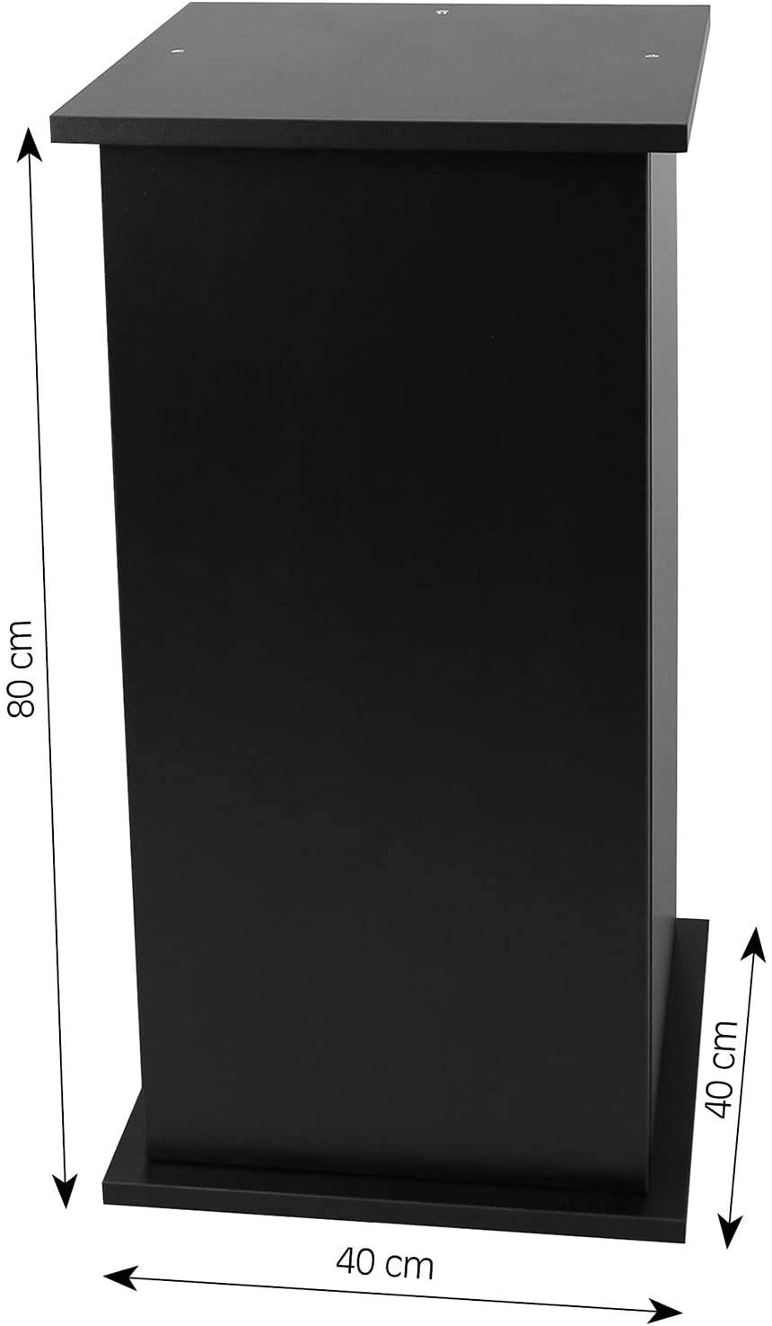 sera Unterschrank 80 cm mit Tür Black für Scaper Cube