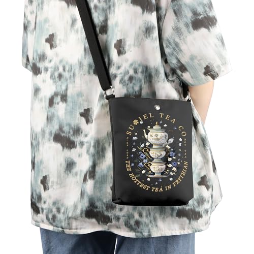 WCGXKO Tea Co Crossbody Bag Novel Series Gift Bookish Gift for Book Lover3