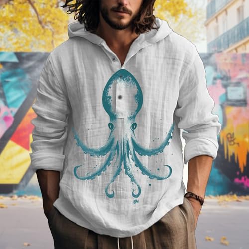 Hoodies For Men Graphic Long Sleeve Half Button Casual Big And Tall Lightweight Quick Dry Gym Hooded Sweatshirts2