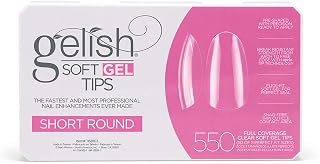 Soft Gel™ Tips - 550 Count Professional Quality Press on Nails Extension for Strong, Long-Lasting Manicures – Easy Application, Natural Look, Pre-shaped False Nail
