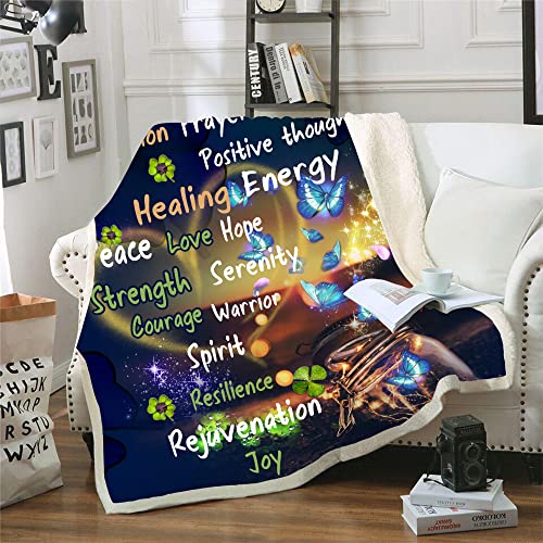 Onecmore Heilendes Mitgefühl, warme Umarmungen, Geschenkdecke, Trauergeschenk, Krebs, Chemo, Überlebender, Pflege, Genesung, bald Geschenke, Männer, Freund (tq2.127x150x152.50x152.4 cm)