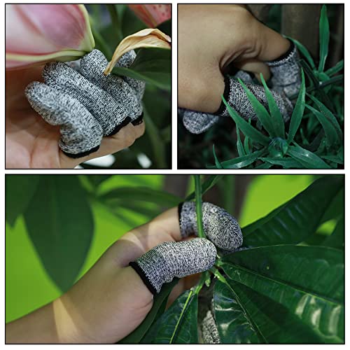 Cobee Schnittfeste Fingerlinge, wiederverwendbar, für Finger, Daumen, Schutzhüllen, atmungsaktiv, für Arbeit, Küche, Garten, Skulptur, 10 Stück