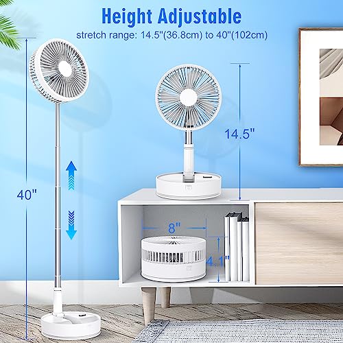 Lipety Portable Foldable Rechargeable Oscillating Fan thumb #5