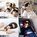 Sleep Mask for Women Men, Ultrathin Light Blocking Sleeping Mask, No Pressure On Eyes 3D Contoured Blindfold, Soft Comfort Eye Shade Cover for Travel/Naps/Yoga/Shift Work.（Black）
