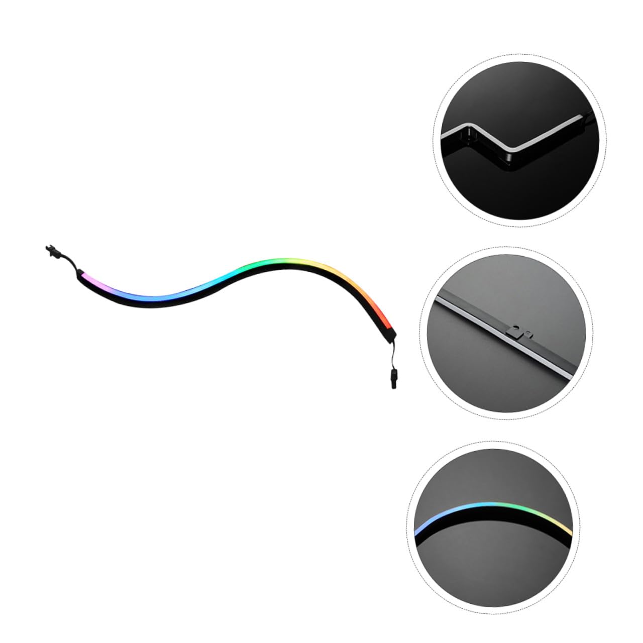EXCEART Barra Luminosa Argb per Case PC 5v, 2 Pezzi, 400 Mm