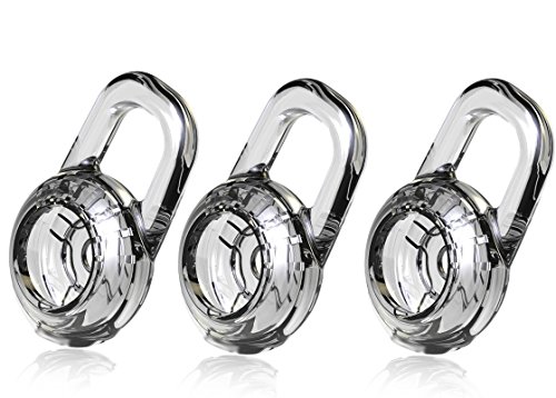 ITIS 3 Pcs Quality Replacement Eargels Ear Bud Gel Tips for PLANTRONICS Discovery 925/975, Marque M155, Marque 2 M165,Savor M1100, M100 M55 M28 M25 Wireless Bluetooth Headset (Medium)