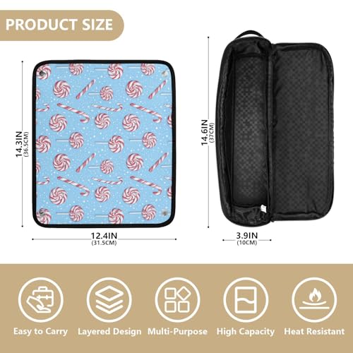 Bolsa de viaje para herramientas de cabello, resistente al calor, organizador portátil para planchas, rizadores y accesorios miniatura 4