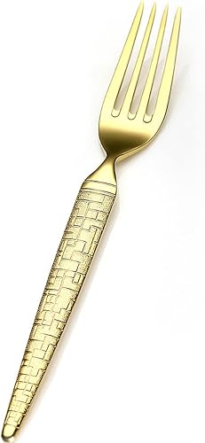 Miniatura 5 de Thomaso Juego de cubiertos chapados en oro de 60 piezas para 12, exquisito juego de cubiertos de acero inoxidable 1810, juego de cucharas y