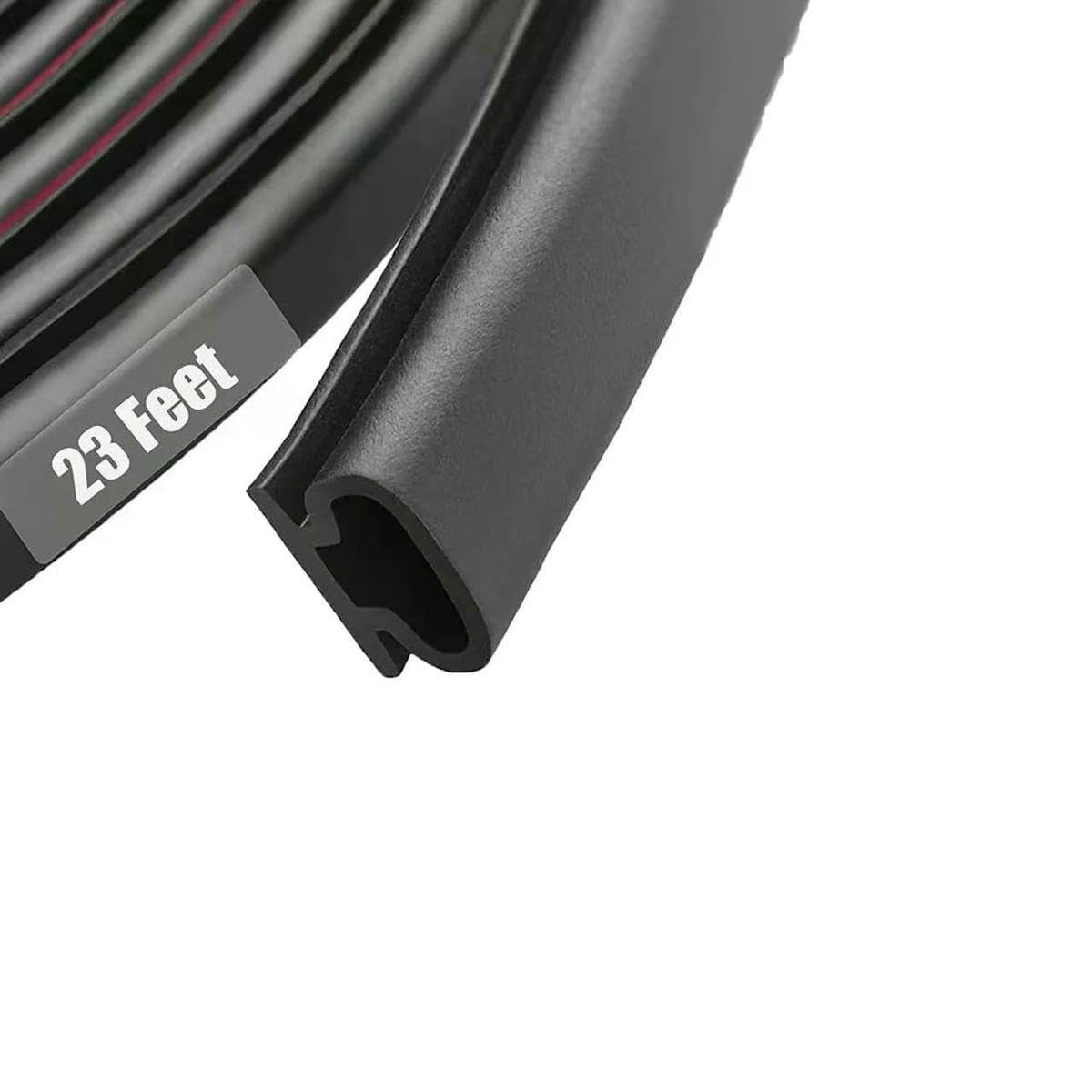 Yfshc Black 1 Piece Security Door Access Door Window Sealing Strip Weatherproof Anti-Collision Strip Sound Insulationself-Adhesive