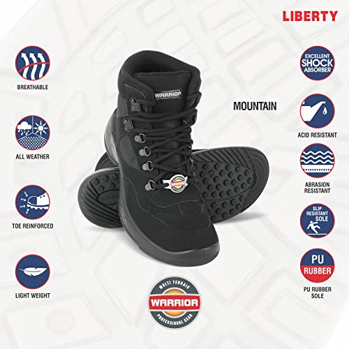 Image of Liberty mens Warrior Mountain Trekker Boot Liberty Warrior Mountain Trekking Boots for Men, Light Weight, Black