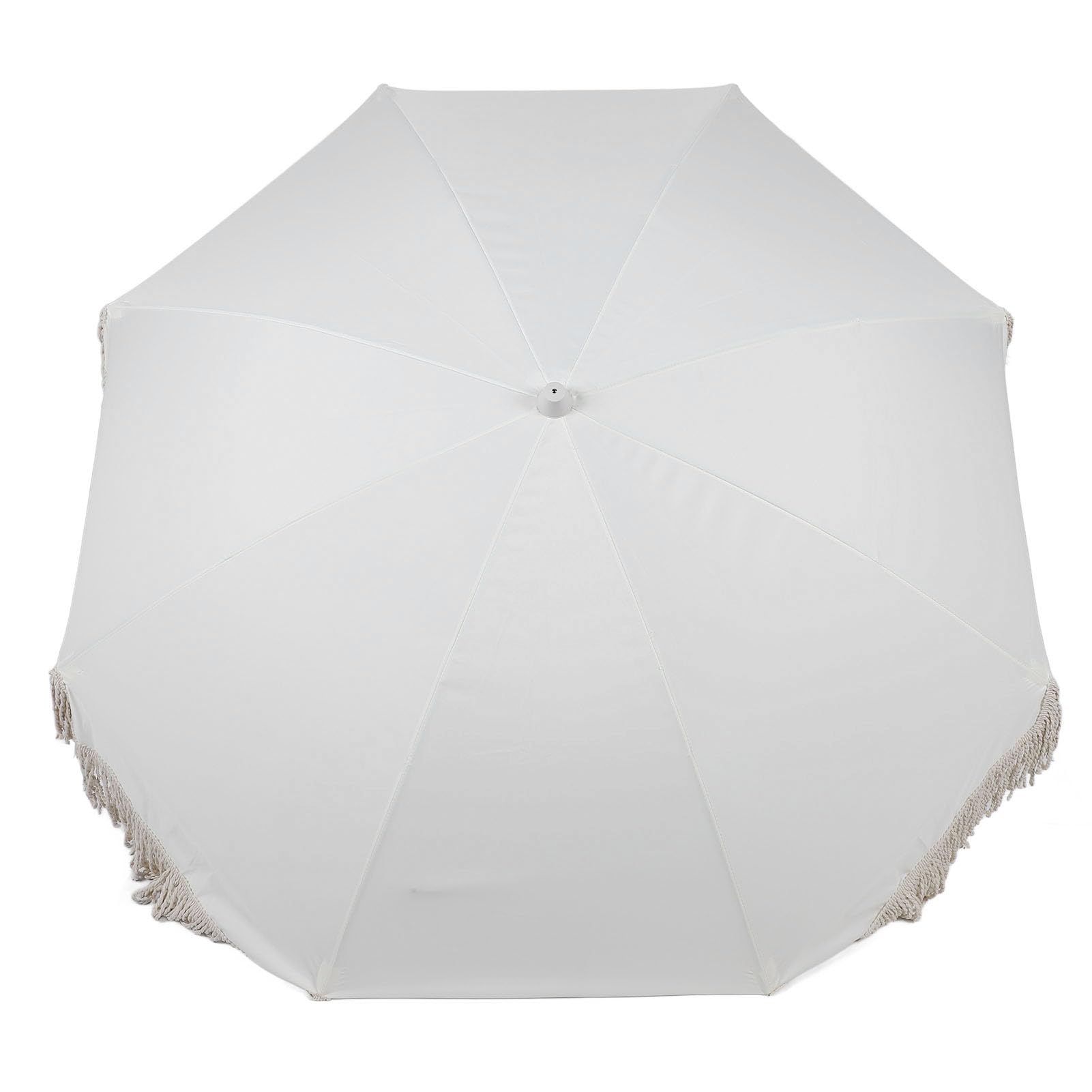 Dilwe Parasol Ogrodowy, Duży, Odporny na Promieniowanie UV, z Frędzlami, Stylowy Wygląd, do Basenu Przydomowego, na Tarasie Ogrodowym, 215 X 180 Cm