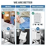 Lunderg Large Bed Alarm for Elderly Adults - Wireless Sensor Pad (20” x 30”) & Pager - Safety Bed Alarms and Fall Prevention for Elderly and Dementia Patients - for Patients That Move a lot