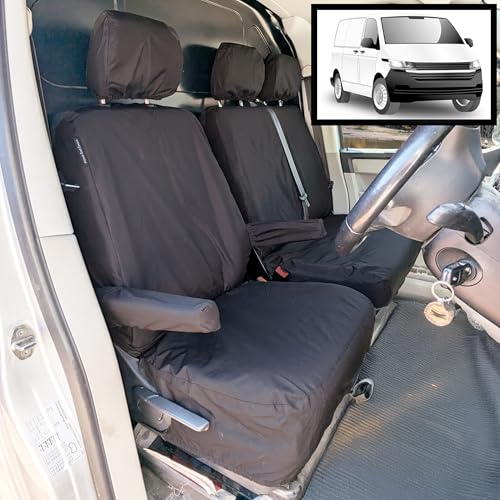 Tailored Van Seat Covers for Volkswagen Transporter T5, T6, T6.1 Waterproof | VW Transporter Seat Covers