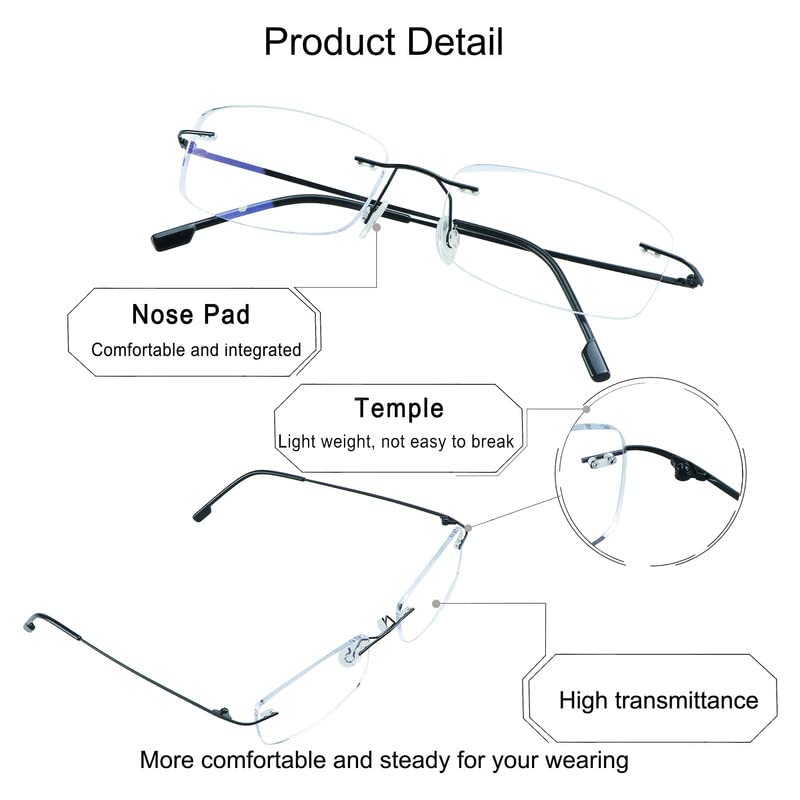 Image of YEIN Blue Light Blocking Glasses, Anti Eyestrain, TV Glasses for Women Men