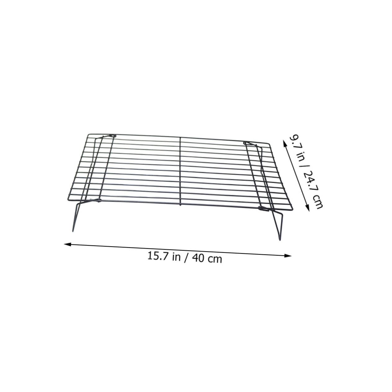 OUNONA Multi Function Wire Baking Rack Metal Cooling Rack for Cooking and Baking for Oven Use Food Grilling and Crisping Single Unit Non Stick