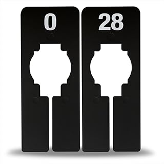 3 Sets Women's Clothing Rack Size Dividers: Durable Rectangle Hanger Markers (Sizes 0-28 Even)