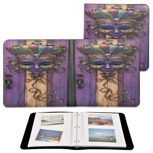 Álbum de Fotos Adhesivo DIY Scrapbook Retro con Anillas 3 Argollas 40 Páginas 8x10 para Recuerdos miniatura 2