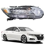 LABLT Halogen Headlight Replacement for 2018 2019 2020 Honda Accord Sedan Projector Headlight Assemb