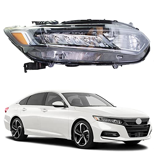 Lablt Halogen Headlight Replacement For 2018 2019 2020 Honda Accord Sedan Projector Headlight Assembly Right Passenger Side #TOP8