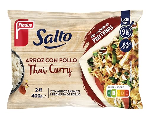 Findus Arroz con Pollo Thai Curry, Ligeramente Picante, Fácil de Preparar, 400g