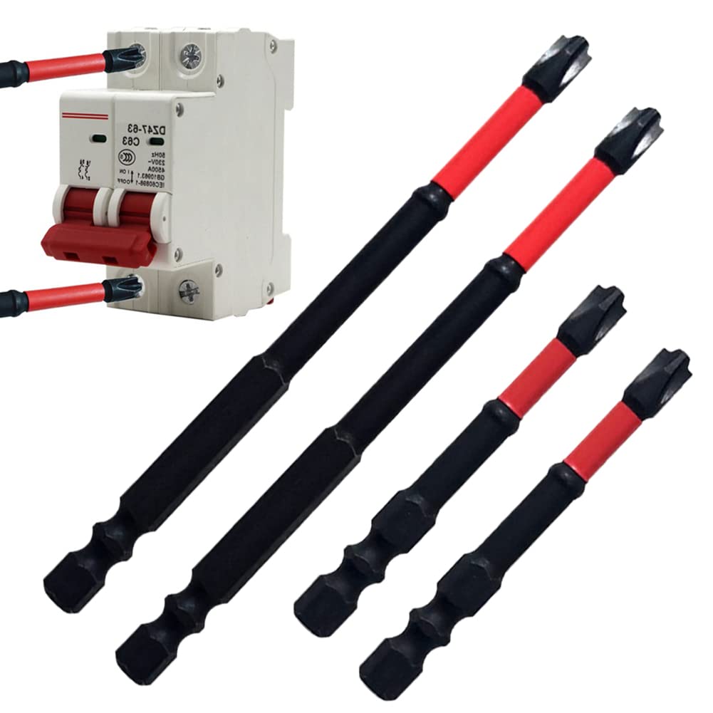 FPH2 Kreuzschlitz-Bits Set – 6-teilig, Magnetisch, Aus Kohlenstoffstahl, Für Elektriker & Leitungsschutzschalter